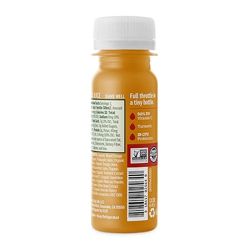 SUJA ORGANIC DETOX BLOOD ORANGE WELLNESS SHOT WITH DANDELION ROOT HIBISCUS, 2 FL OZ