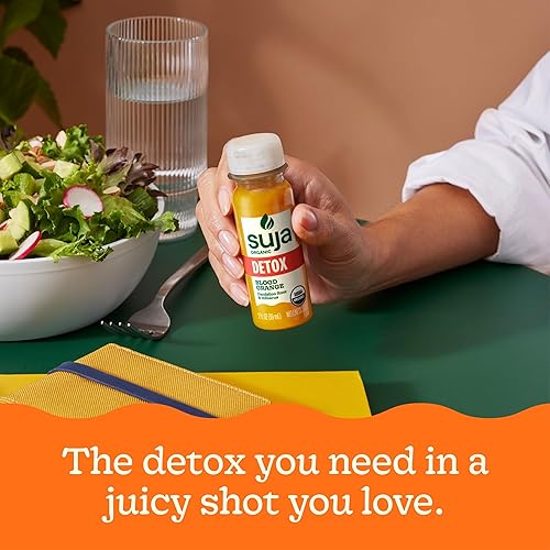 SUJA ORGANIC BLOOD ORANGE DETOX WELLNESS SHOTS WITH DANDELION ROOT HIBISCUS, 2 FL OZ, 10 PACK
