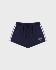SPORTY&RICH NAUTICAL ROLLER SHORT - NAVY