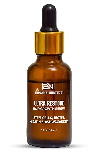NIRVANA NURTURE ULTRA RESTORE HAIR GROWTH SERUM WITH STEM CELLS, BIOTIN ASHWAGANDHA FOR FULLER HAIR SCALP HEALTH