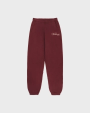 SPORTY&RICH SOHO SWEATPANT - MERLOT/CREAM