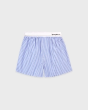 SPORTY&RICH SERIF LOGO BOXER - NAVY STRIPE