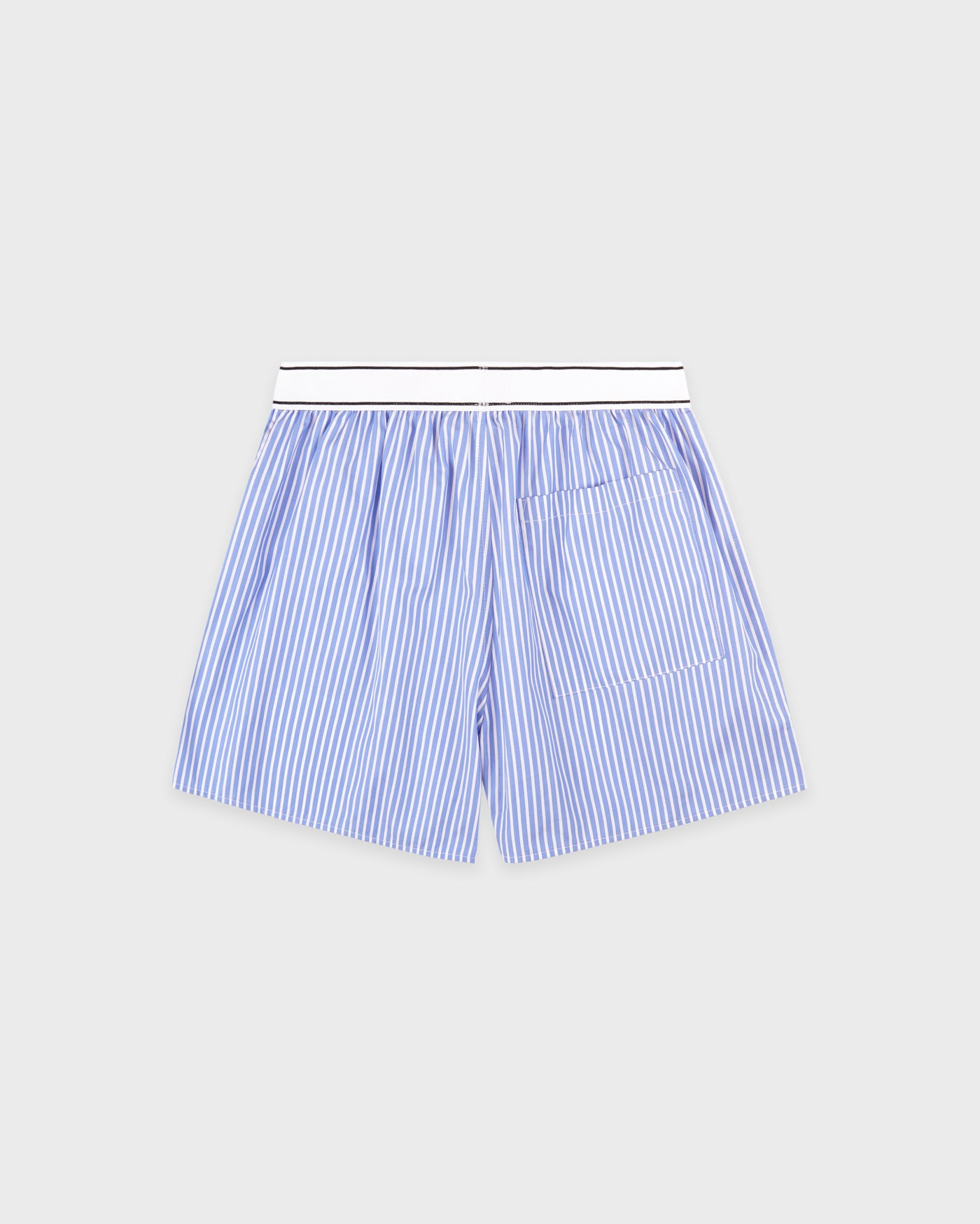 SPORTY&RICH SERIF LOGO BOXER - NAVY STRIPE