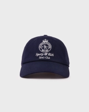 SPORTY&RICH CROWN TENNIS HAT - NAVY/WHITE