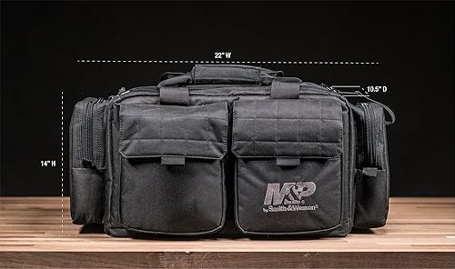 SMITH WESSON TACTICAL RANGE BAGS WEATHER RESISTANT FOR SHOOTING, STORAGE TRANSPORT