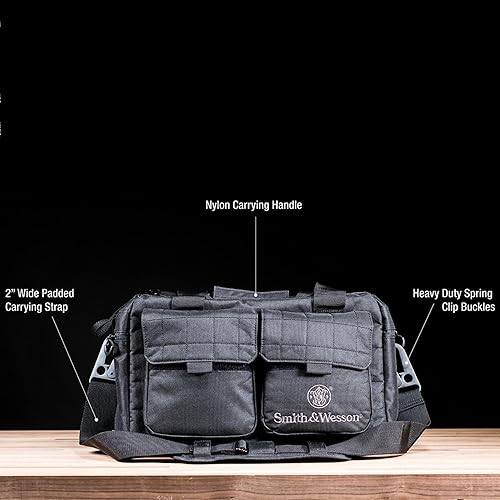 SMITH WESSON TACTICAL RANGE BAGS WEATHER RESISTANT SHOOTING, STORAGE TRANSPORT GEAR