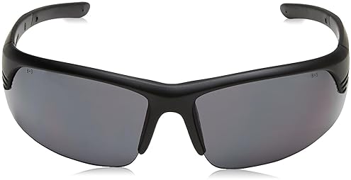 SMITH WESSON CORPORAL HALF FRAME SHOOTING GLASSES WITH NO-SLIP RUBBER, IMPACT RESISTANT STORAGE BAG
