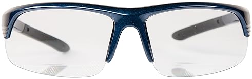 SMITH WESSON CORPORAL HALF FRAME SHOOTING GLASSES WITH NO-SLIP RUBBER IMPACT RESISTANCE