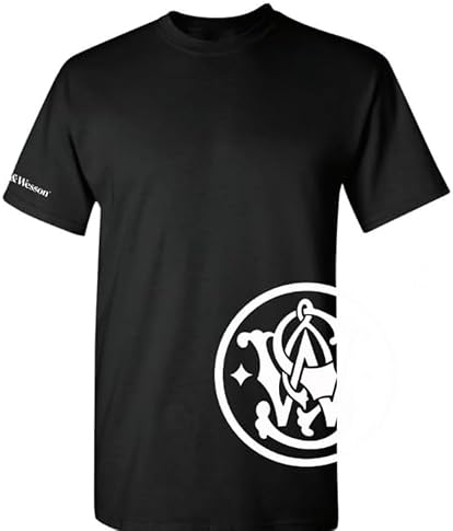 SMITH WESSON MENS 100 COTTON SHORT SLEEVE CREWNECK GRAPHIC T-SHIRT WITH WRAP-AROUND LOGO