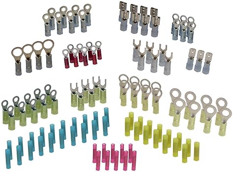 ANCOR MARINE GRADE NYLON INSULATED DOUBLE CRIMP FUNNEL ENTRY CONNECTOR KIT 18-10 GAUGE, 120-PACK