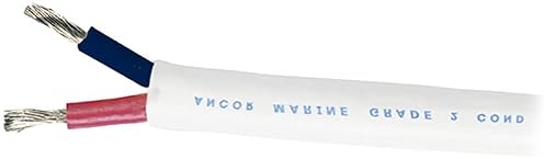 ANCOR 120905 DUPLEX FLAT CABLE 8 2 AWG 2X8MM² 50FT MARINE ELECTRICAL WIRE