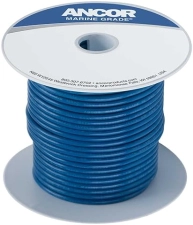 ANCOR 100110 MARINE GRADE 18-GAUGE TINNED COPPER BOAT WIRING, DARK BLUE, 100 FEET