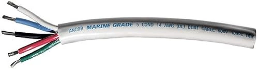 ANCOR 155010 MARINE GRADE TINNED COPPER BOAT MAST CABLE 14-GAUGE 100-FEET ROUND ELECTRICAL