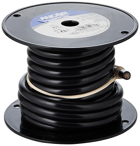 ANCOR 114002 TINNED COPPER 2 AWG BATTERY CABLE BLACK 25FT DURABLE MARINE GRADE WIRE