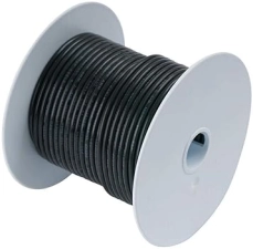 ANCOR 108025 MARINE GRADE 10-GAUGE TINNED COPPER BOAT WIRING, BLACK, 250-FEET CABLE
