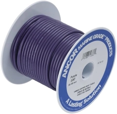 ANCOR 106702 MARINE GRADE 12-GAUGE TINNED COPPER BOAT WIRING, PURPLE, 25-FEET CABLE