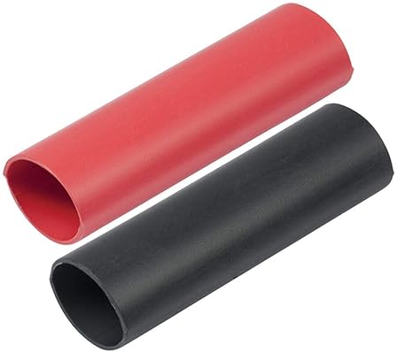 ANCOR 326202 MARINE GRADE HEAT SHRINK BATTERY CABLE TUBING 3 4 X 3 BLACK RED