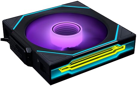 LIAN LI UNI FAN SL-INFINITY WIRELESS 120MM ARGB FAN BLACK - DOUBLE INFINITY MIRROR, DAISY-CHAIN