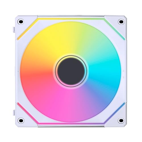 LIAN LI UNI FAN SL-INFINITY 140MM ARGB WHITE FAN SINGLE PACK WITH DAISY-CHAIN DESIGN