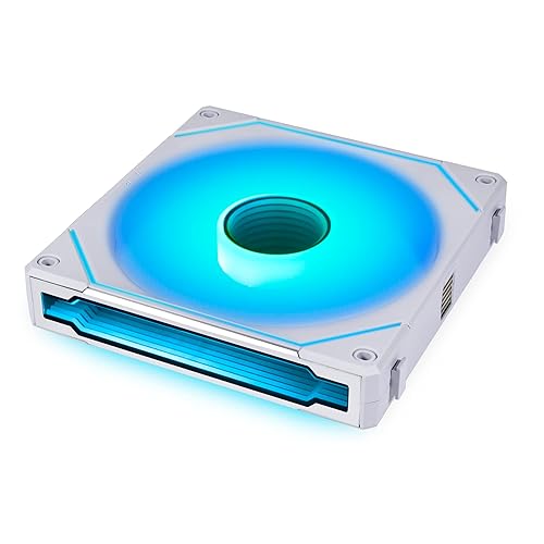 LIAN LI UNI FAN SL-INFINITY 140MM ARGB WHITE FAN SINGLE PACK WITH DAISY-CHAIN DESIGN