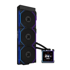 LIAN LI HYDROSHIFT II-S 360MM ARGB LIQUID CPU COOLER WITH 3.4 LCD SCREEN, LOW-NOISE FANS