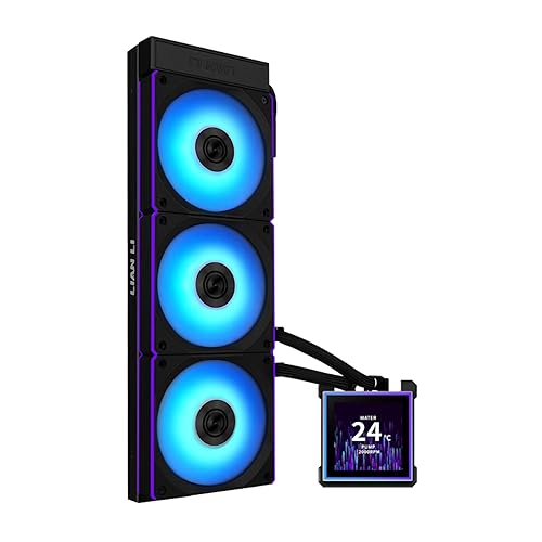 LIAN LI HYDROSHIFT II 360 ARGB LIQUID CPU COOLER 360MM AIO WITH 3.4 IPS LCD SCREEN BLACK