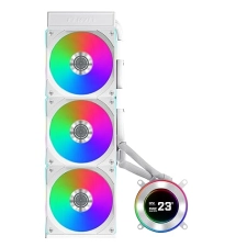 LIAN LI HYDROSHIFT II-C 360CL RGB LIQUID CPU COOLER 360MM AIO 3X120MM FANS IPS LCD WHITE