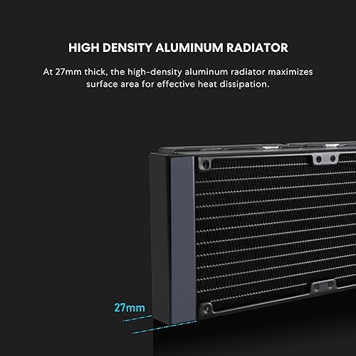 LIAN LI GALAHAD II LITE 360MM LIQUID CPU COOLER - LOW NOISE, QUICK INSTALL, AMD INTEL COMPATIBLE