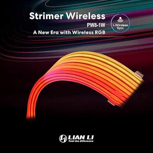 LIAN LI STRIMER WIRELESS 8-PIN ADDRESSABLE RGB POWER EXTENSION CABLE 2.4GHZ 15 LED STRIP