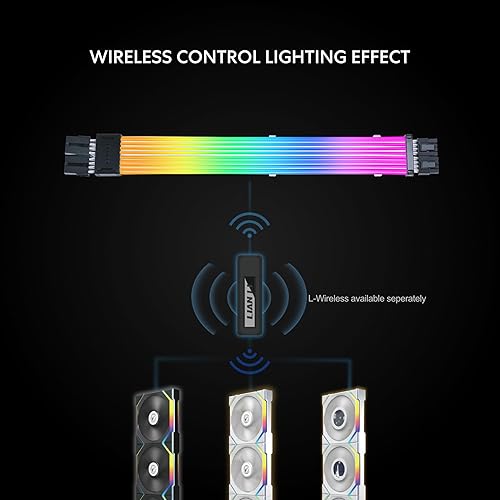 LIAN LI STRIMER WIRELESS 8-PIN ADDRESSABLE RGB POWER EXTENSION CABLE 2.4GHZ 15 LED STRIP