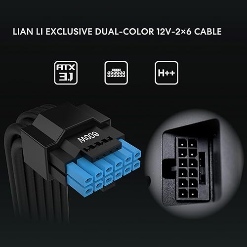 LIAN LI RS 1000W FULLY MODULAR ATX POWER SUPPLY 80 GOLD, USB FAN HUB, 10-YEAR WARRANTY