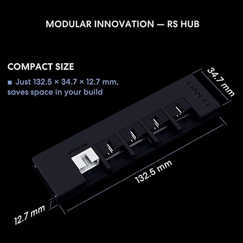 LIAN LI RS 1000W FULLY MODULAR ATX POWER SUPPLY 80 GOLD, USB FAN HUB, 10-YEAR WARRANTY