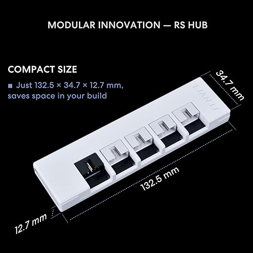 LIAN LI RS 1000W FULLY MODULAR ATX PSU 80 GOLD, CYBENETICS PLATINUM, USB FAN HUB, WHITE