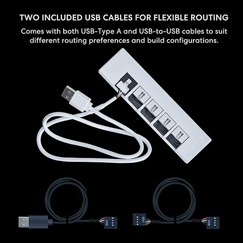 LIAN LI RS 1000W FULLY MODULAR ATX PSU 80 GOLD, CYBENETICS PLATINUM, USB FAN HUB, WHITE