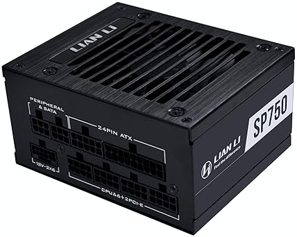 LIAN LI SP V2 750W SFX POWER SUPPLY 80 GOLD, LOW NOISE, ATX 3.1, PCIE 5.0, 10-YEAR WARRANTY