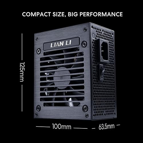 LIAN LI SP V2 750W SFX POWER SUPPLY 80 GOLD, LOW NOISE, ATX 3.1, PCIE 5.0, 10-YEAR WARRANTY