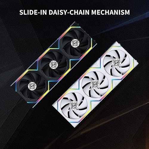 LIAN LI UNI FAN SL 120MM WIRELESS ARGB FAN WHITE SINGLE PACK 2.4GHZ DAISY-CHAIN CONTROL