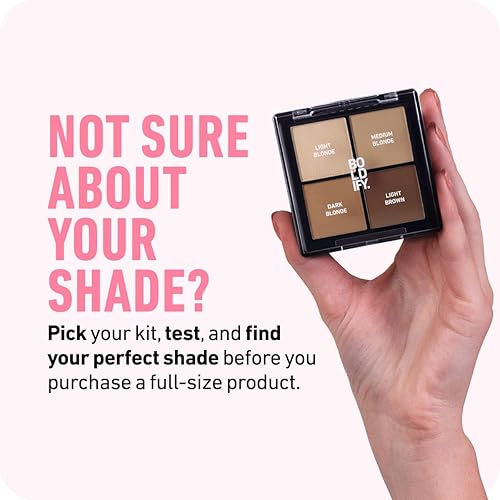 BOLDIFY HAIRLINE POWDER SAMPLE KIT ROOT TOUCH UP FOR GRAY COVERAGE BALD SPOT CONCEALING