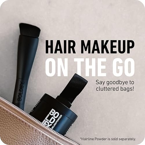 BOLDIFY FOUR-ENDED HAIRLINE POWDER BRUSH WITH SPONGE TIP FOR HAIR CONCEALER ROOT TOUCH UP