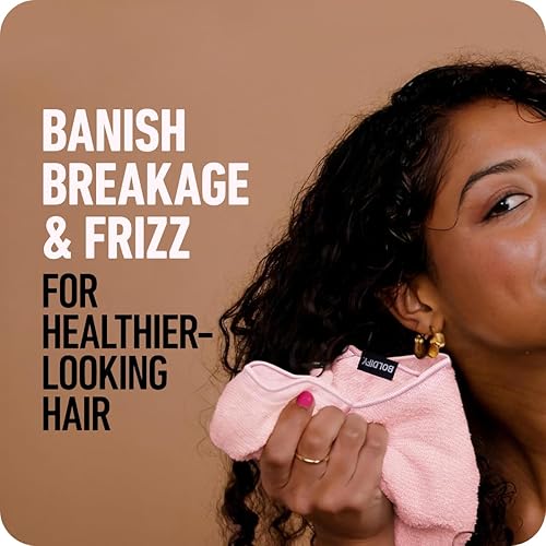 BOLDIFY QUICK DRY MICROFIBER HAIR TOWEL WRAP FOR WOMEN ANTI-FRIZZ, FAST DRYING TURBAN PINK