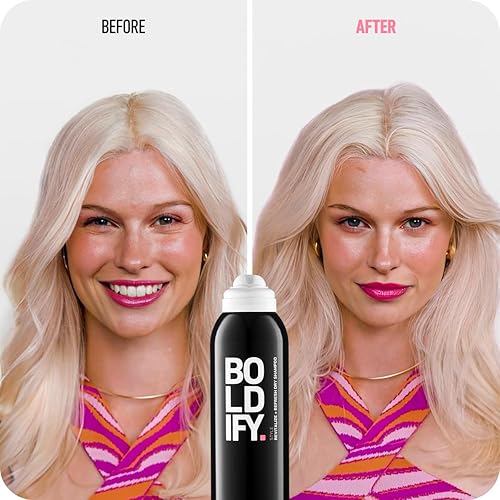 BOLDIFY  DRY SHAMPOO SPRAY INSTANT CLEAN, VOLUME SCALP BALANCE WITH SCALPOSINE RICE STARCH
