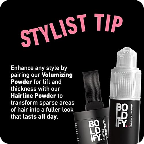 BOLDIFY HAIR TEXTURE VOLUMIZING POWDER FOR THINNING HAIR - TRAVEL SIZE FOR MEN WOMEN