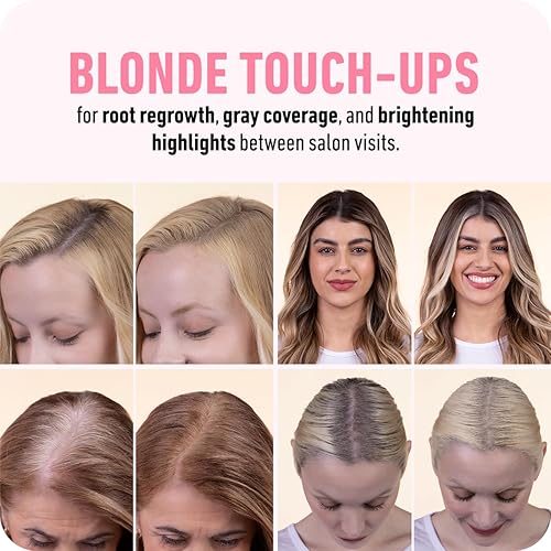 BOLDIFY MEDIUM BLONDE HAIRLINE POWDER 10G GRAY COVERAGE, BALD SPOT CONCEALER, STAIN-PROOF