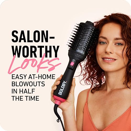BOLDIFY PROFESSIONAL CHARCOAL HAIR DRYER BRUSH WITH VOLUMTECH ANTI-FRIZZ ION TECHNOLOGY