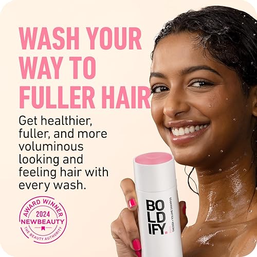 BOLDIFY RICE WATER THICKENING SHAMPOO FOR THINNING, OILY, FINE HAIR - VOLUMIZING OIL CONTROL, 8OZ