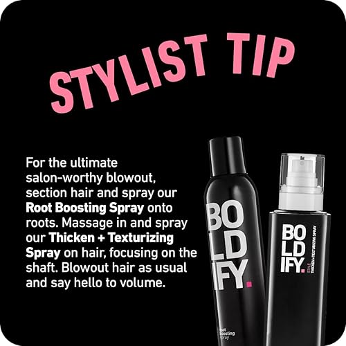 BOLDIFY HAIR THICKENING SPRAY 8OZ - VOLUME TEXTURE BOOSTER FOR MEN WOMEN, STYLIST RECOMMENDED