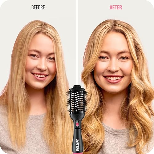 BOLDIFY PROFESSIONAL BLOW DRY BRUSH WITH BOARCRAFT CHARCOAL, VOLUMTECH , ANTI-FRIZZ ION TECH