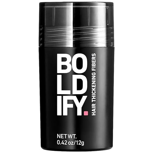 BOLDIFY HAIR FIBERS 12G - THICKEN THINNING HAIR INSTANTLY, 14 SHADES, MEDIUM BROWN