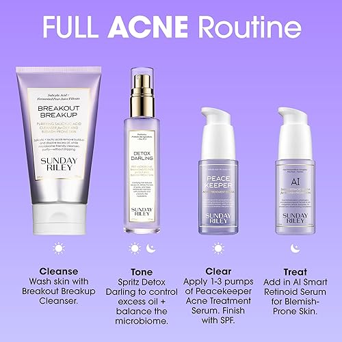 SUNDAY RILEY A.I. ADAPTIVE RETINOID SERUM FOR BLEMISH-PRONE SKIN CLEAR, SMOOTH COMPLEXION