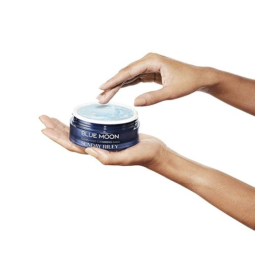 SUNDAY RILEY BLUE MOON CLEANSING BALM 3.5 OZ DEEP CLEANSING MAKEUP REMOVER SKIN DETOX